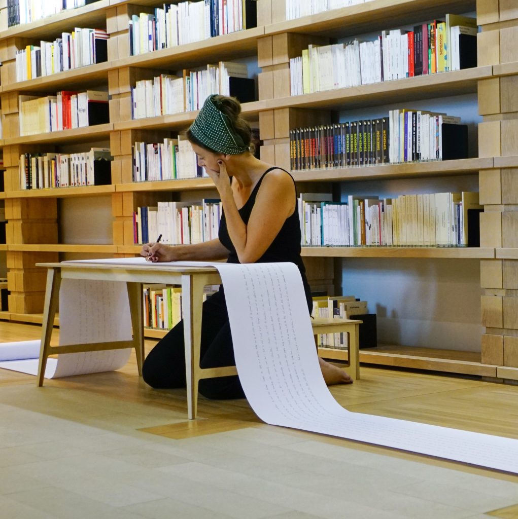 Shadrick-MichalskiLibrary1Tanya Shadrick in residence at Jan Michalski Foundation, Switzerland