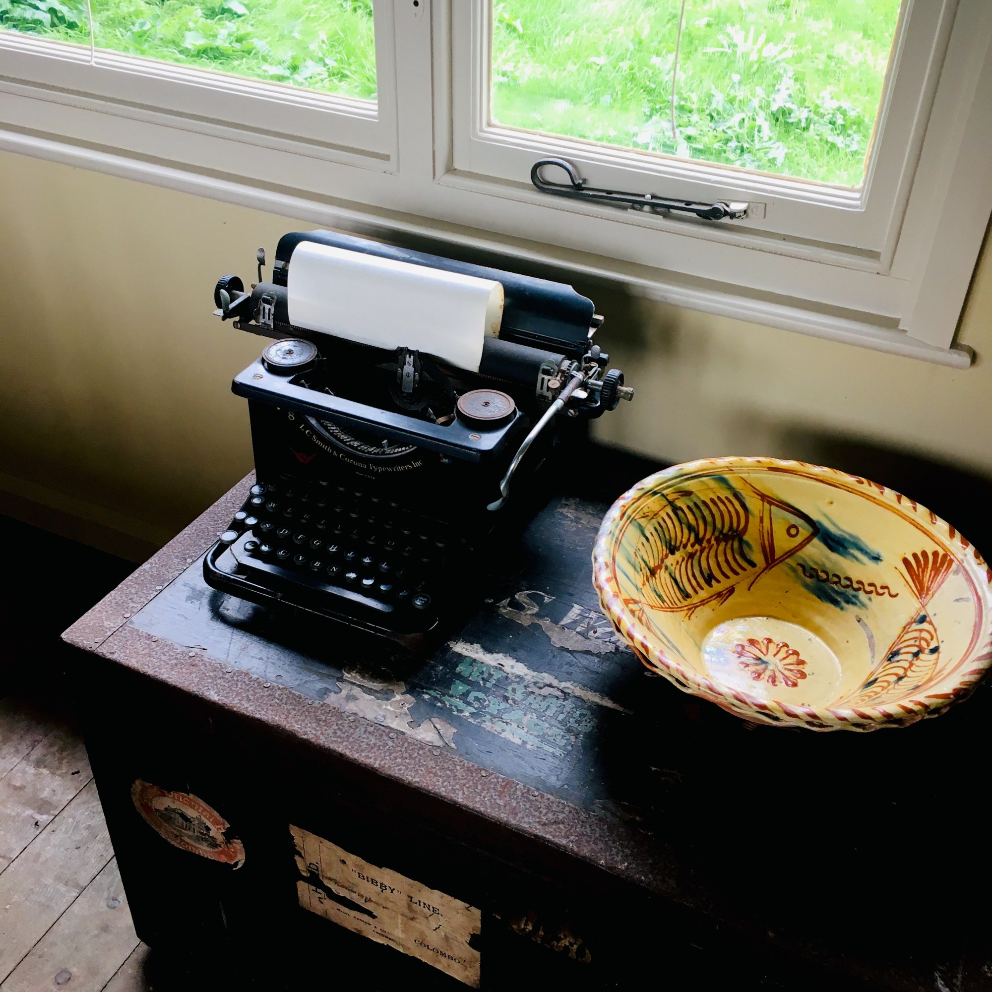 Tanya Shadrick in residence at Virginia Woolf's Monk's House National Trust 2019