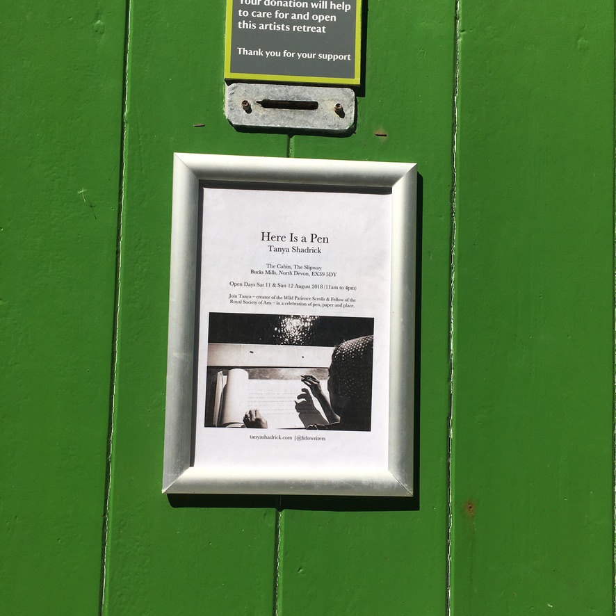 Tanya Shadrick in residence at Bucks Mills National Trust 2018