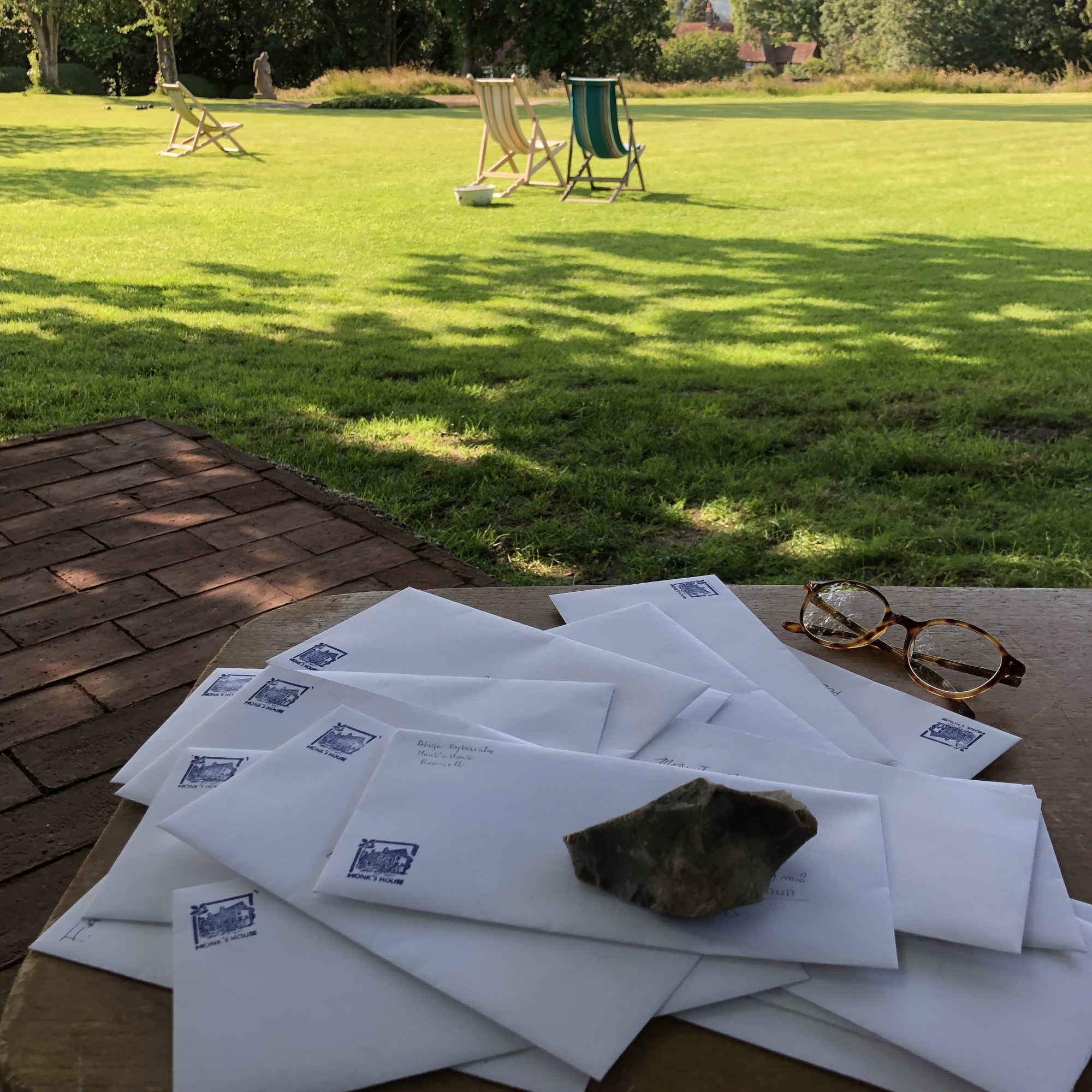 Tanya Shadrick in residence at Virginia Woolf's Monk's House National Trust 2019