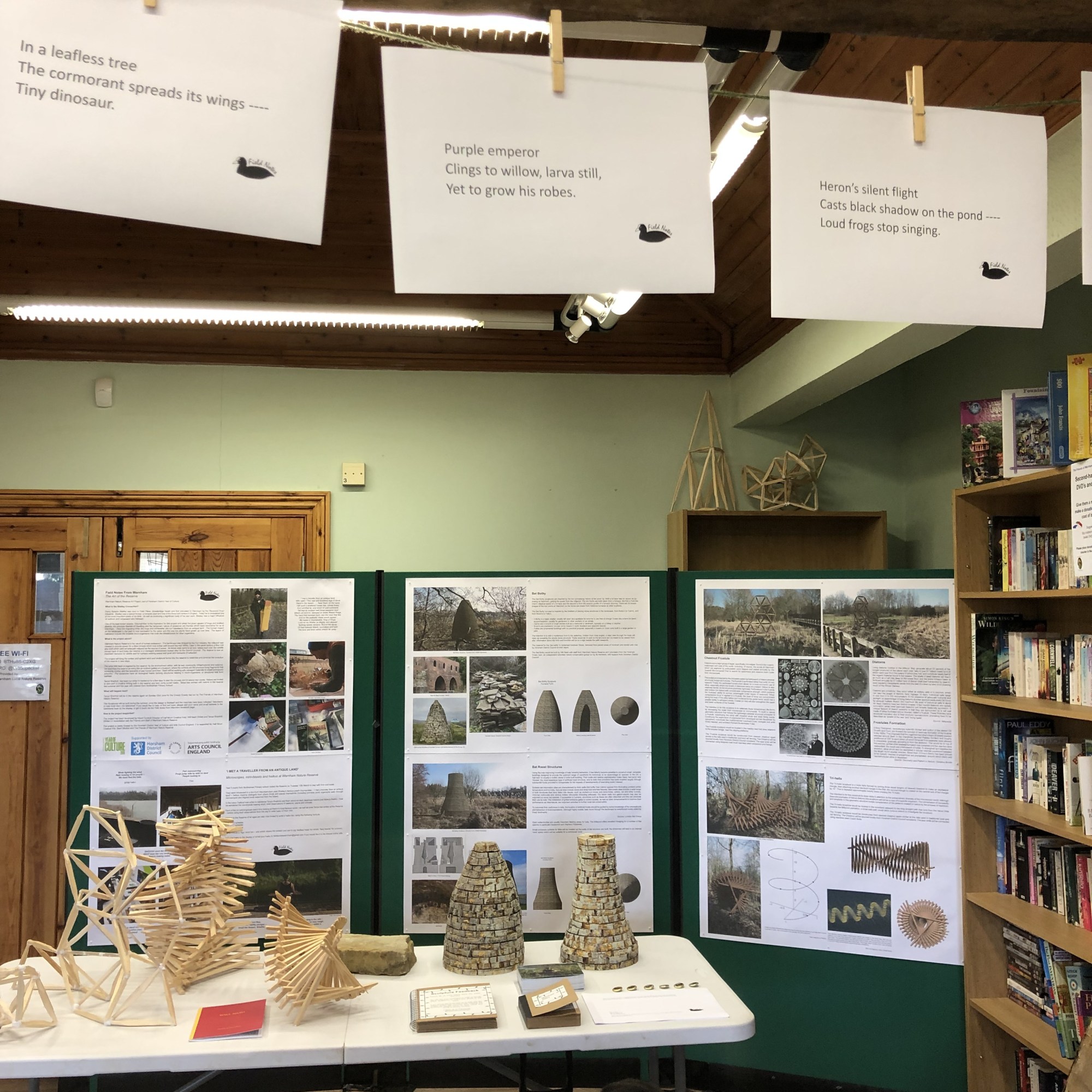 Tanya Shadrick in residence at Warnham Nature Reserve