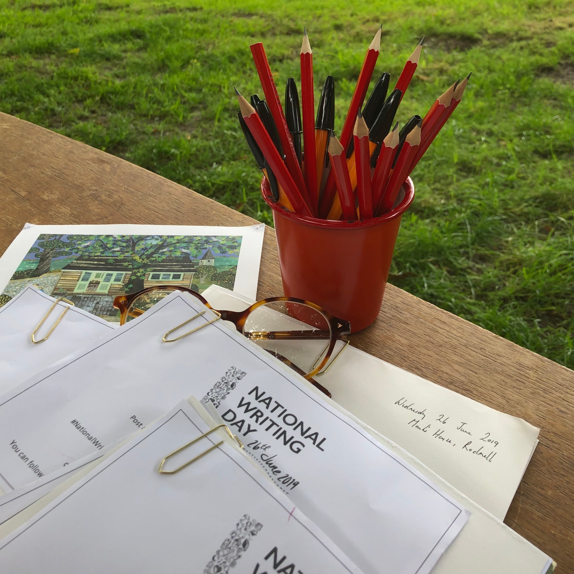 Tanya Shadrick in residence at Virginia Woolf's Monk's House National Trust 2019