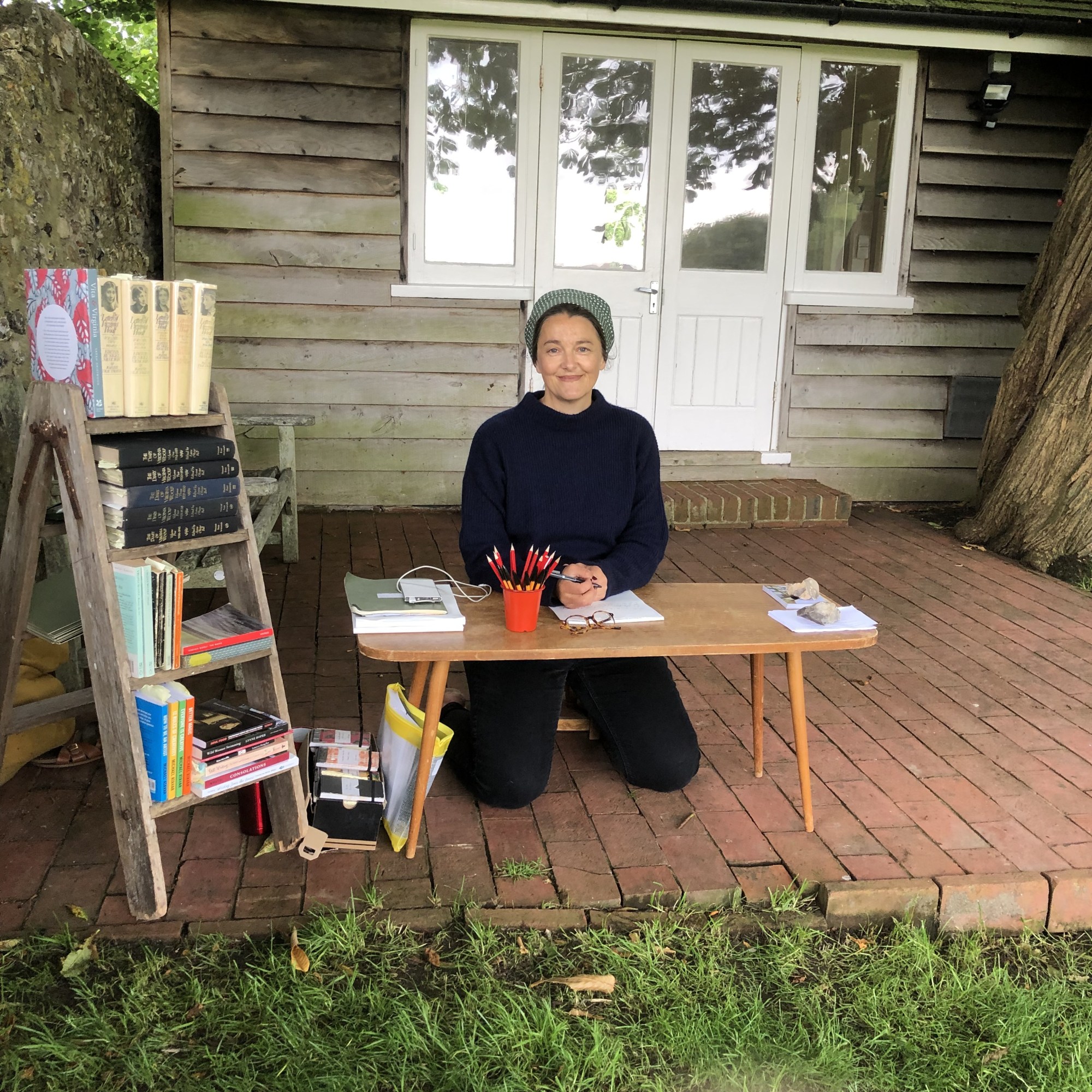 Tanya Shadrick in residence at Virginia Woolf's Monk's House National Trust 2019
